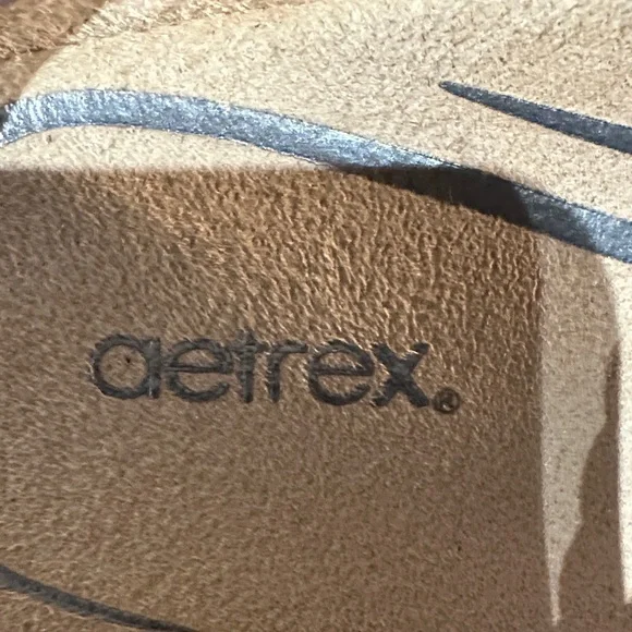 Aetrex Black Woven Wedge Sandals (SIZE: USA 10) - Picture 3 of 13